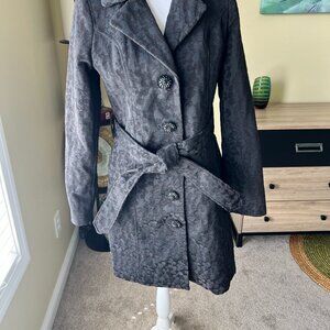 Merona Black 3/4 Length Coat Vintage Style
